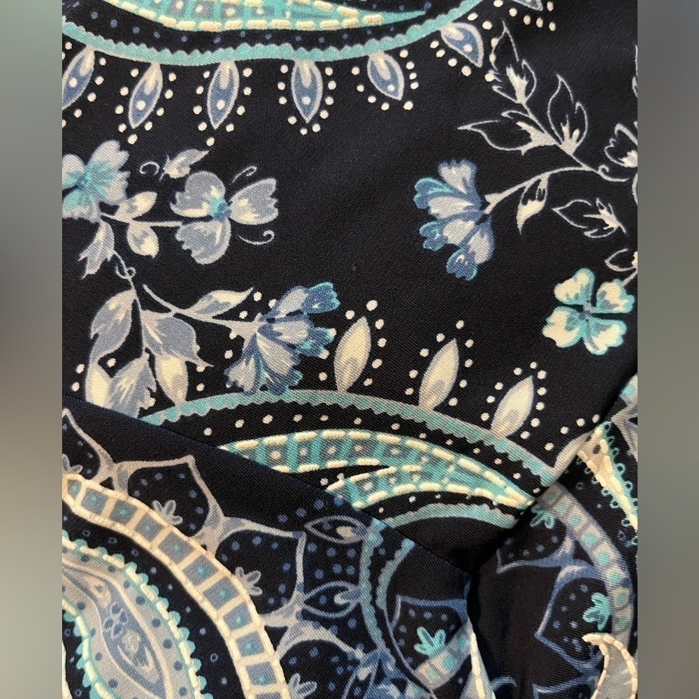 Robbie Bee blue Paisley print dress - NWT - Picture 8 of 9